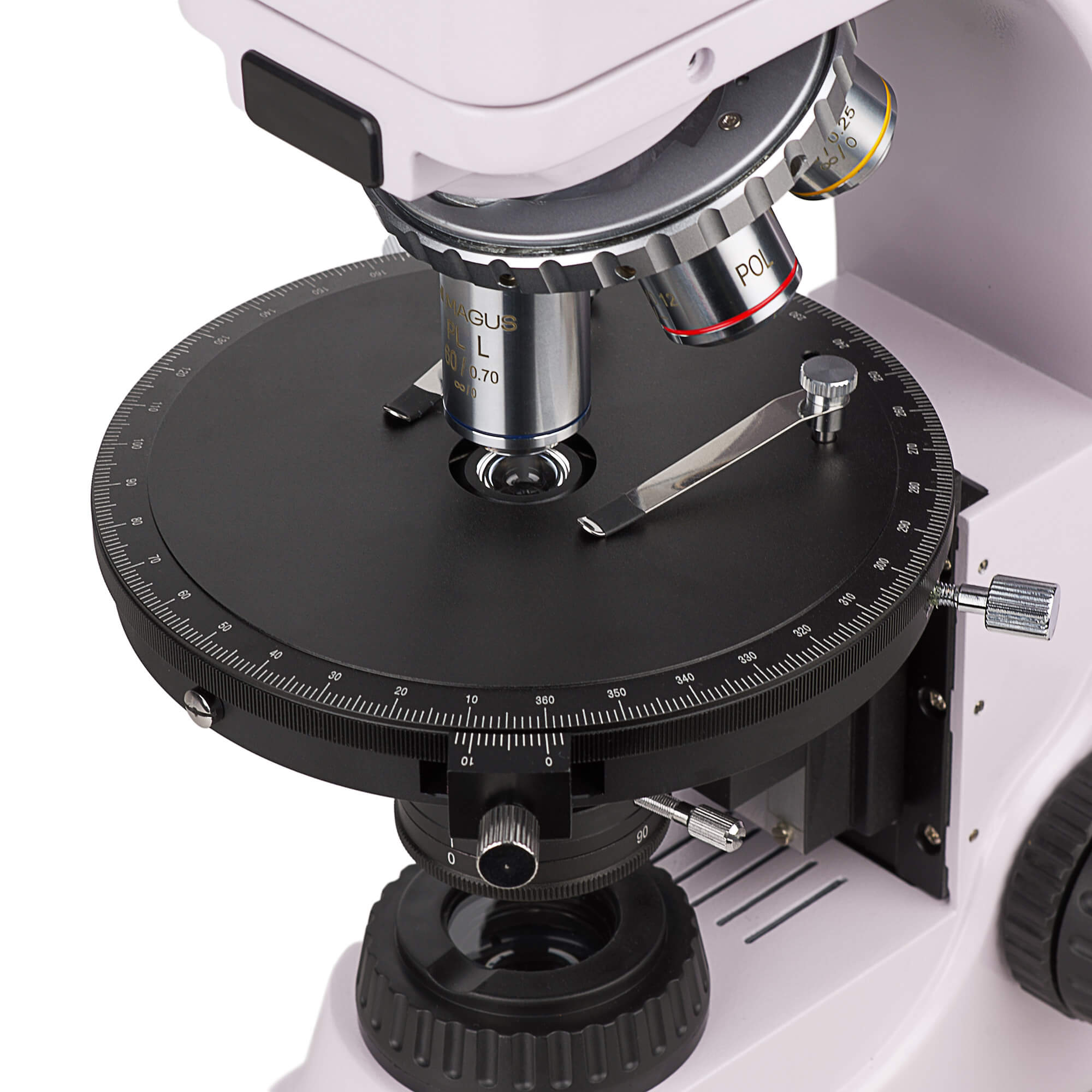 Polarizačný digitálny mikroskop MAGUS Pol D850 pracovný stolík